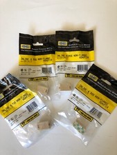 Lot of 4 Hubbell 2 Pair 4 Conductor Telephone Line Inline Adapters Splice BRIA2P