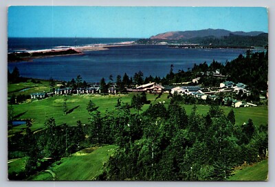 Postcard Oregon Gleneden Beach Salishan Lodge Aerial View 1986 6 x 4  M368