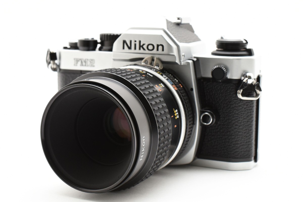 美品 Nikon New FM2 後期型 ＋ NIKKOR-S:C F=55mm MINT] Nikon FM2 Silver SLR Film Camera Ai-s Micro-NIKKOR