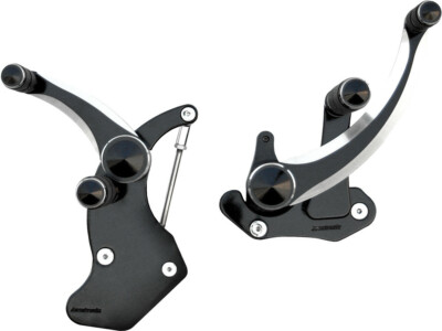 Accutronix Billet Forward Controls: Diamond Night Series - Plus 6in FC405-SIN