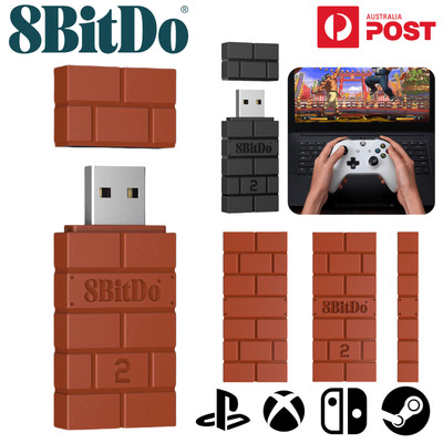 8BITDO USB Wireless Adapter 2 For Switch Xbox PS5 PS4 Steam PC Gaming Controller
