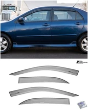 EOS Visors For 03-08 Toyota Corolla JDM Mugen Style Side Vent Window Rain Guards