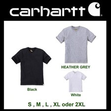 CARHARTT WORKWEAR Kurzarm T-Shirt 104264 schwarz weiss grau Uni RELAXED FIT