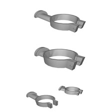 Supporto Cuffie Morsetto per Gamba Scrivania Ikea Adils Appendino Nero