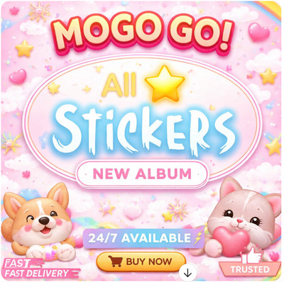 (ALL Stickers Available) MOGO Stickers 1 - 6  For Monopoly Go   SUPER FAST