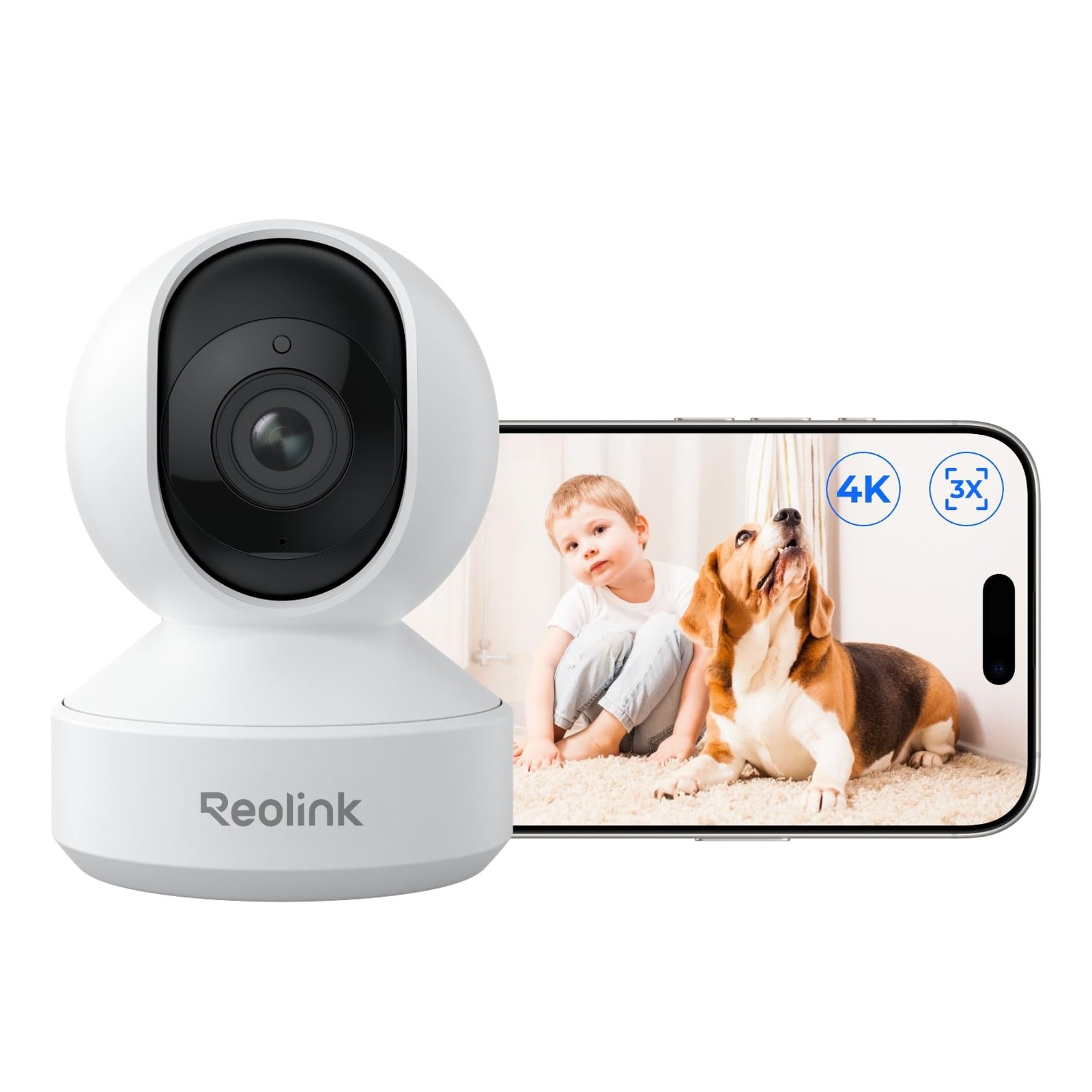 Reolink 4K Baby Monitor WiFi 6: Telecamera PTZ con Rilevamento Pianto