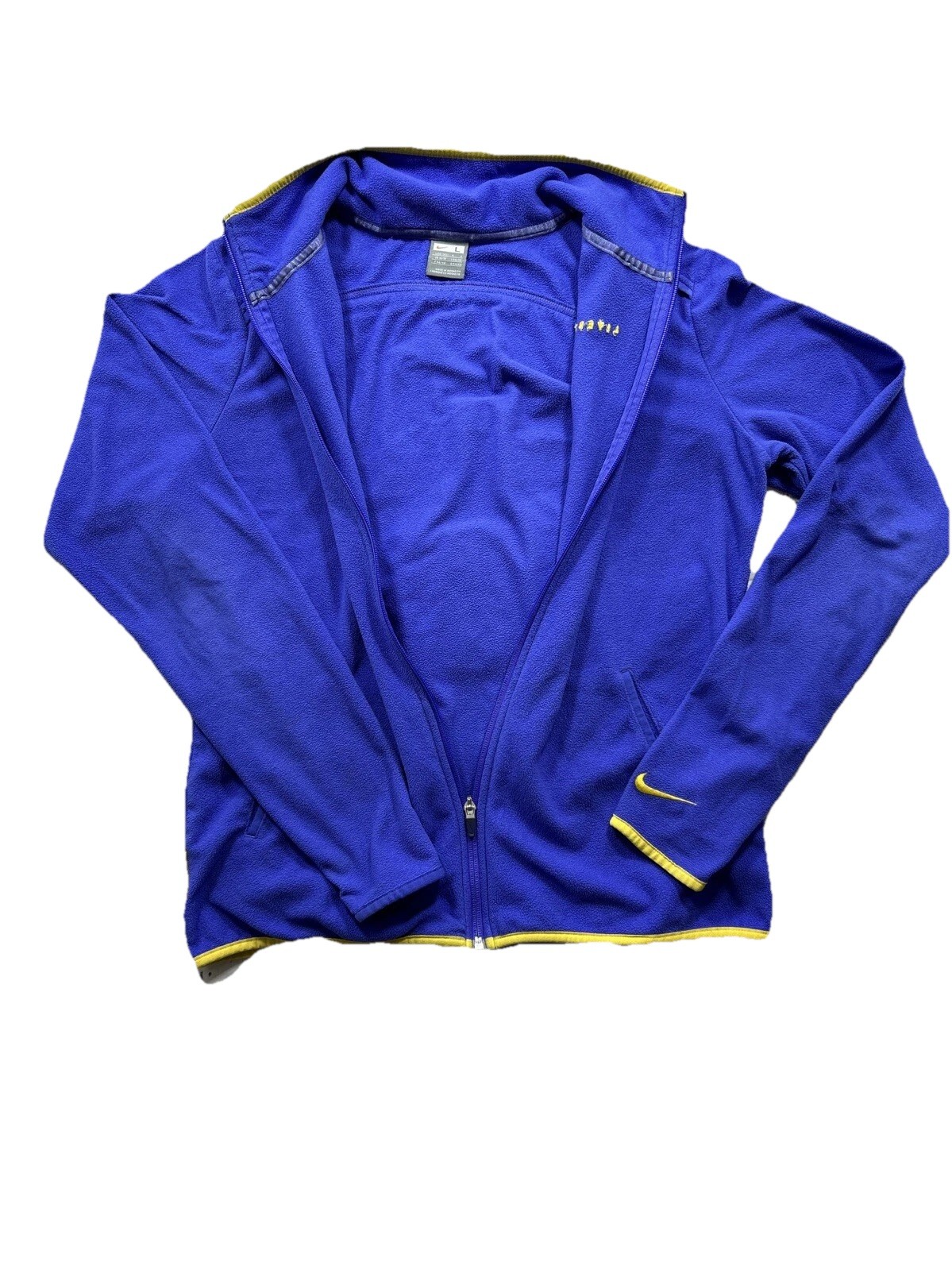 Vintage Nike Livestrong Purple Full-Zip Fleece Jacket Women’s Size L 12-14 thumbnail 2