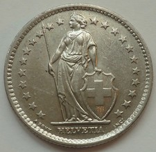 1979 SWITZERLAND 2 FRANCS, *FREE SHIPPING* SEE PICS