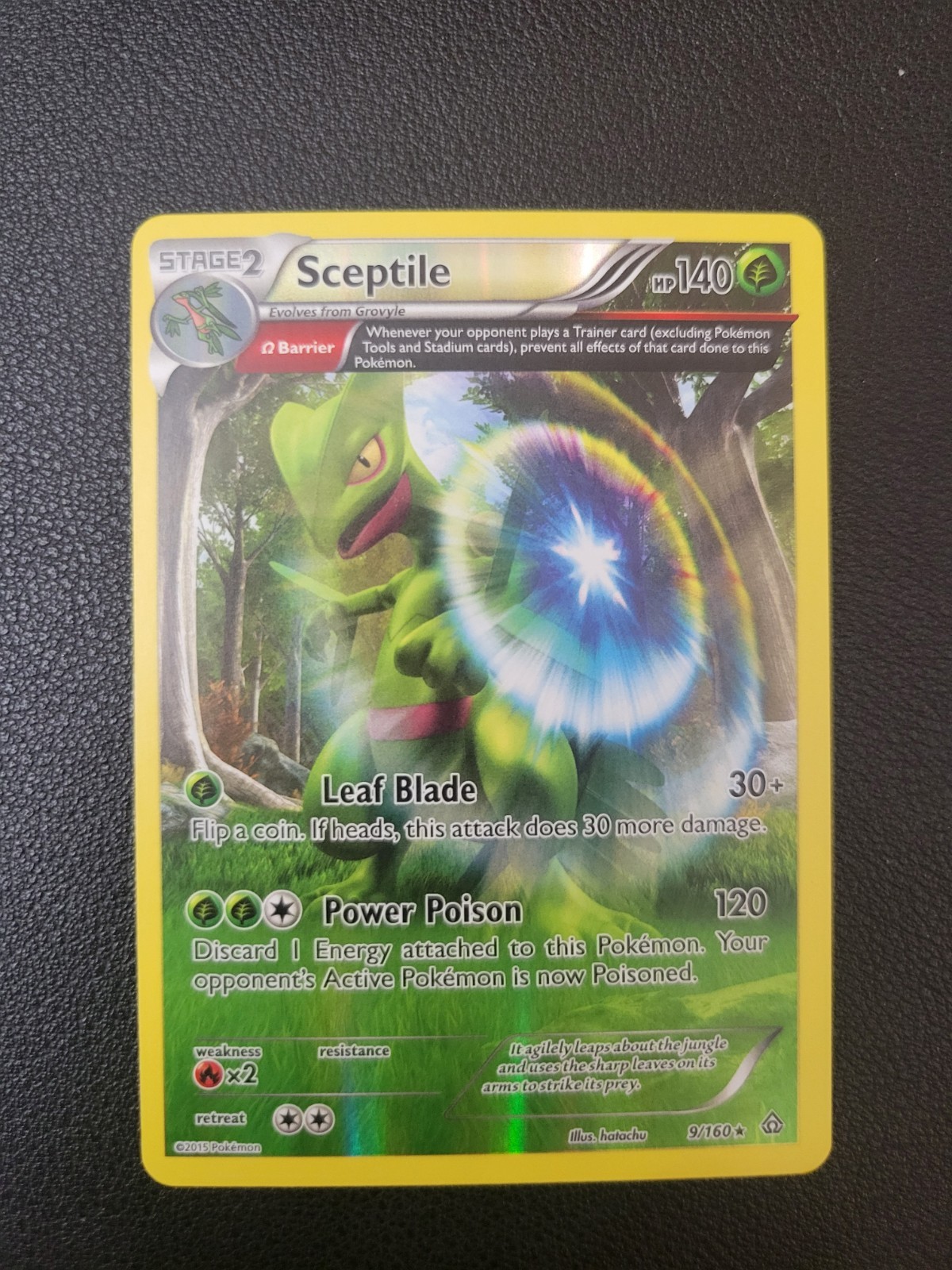 Sceptile - 9/160 - Pokemon Primal Clash XY Reverse Holo Card VLP