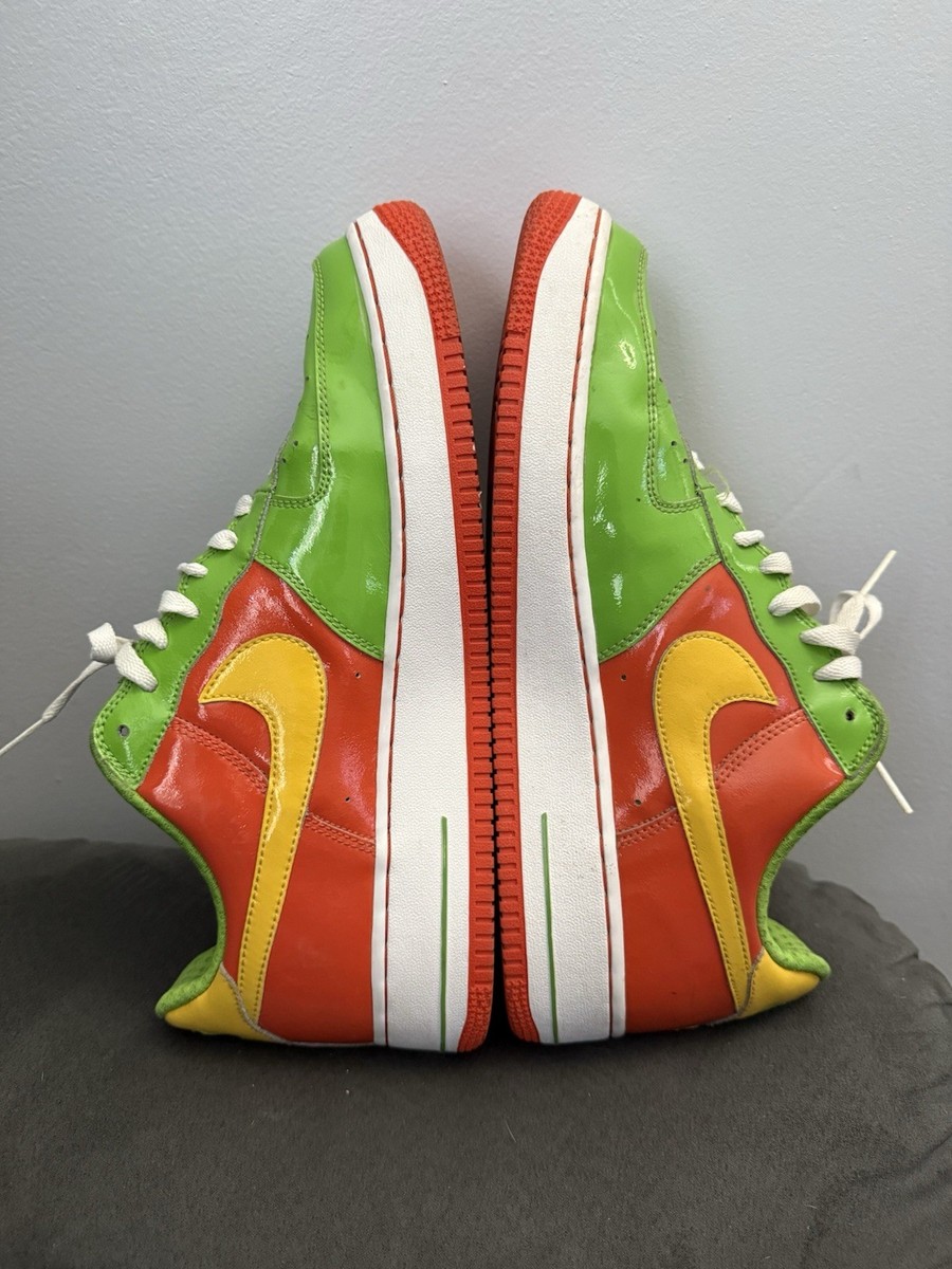 Vintage 2006 Nike Air Force 1 Premium Citrus Size 12 (319945-372