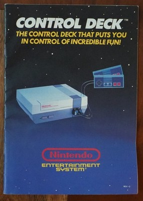 Nintendo Entertainment System NES Control Deck Console Instruction Manual Only 