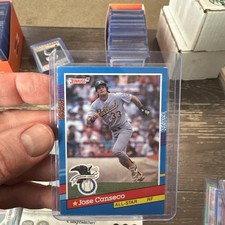 Rare Donruss 91 Jose Canseco Misprinted Card Is Missing The . After INC 