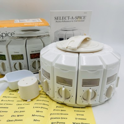 KitchenArt Select-A-Spice Auto-Measure Carousel Series White Under Cabinet Mount