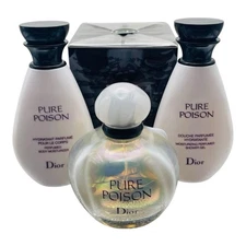 Pure Poison By Christian Dior LOT. 50ml EDP LOTION & GEL 2007. White Cap