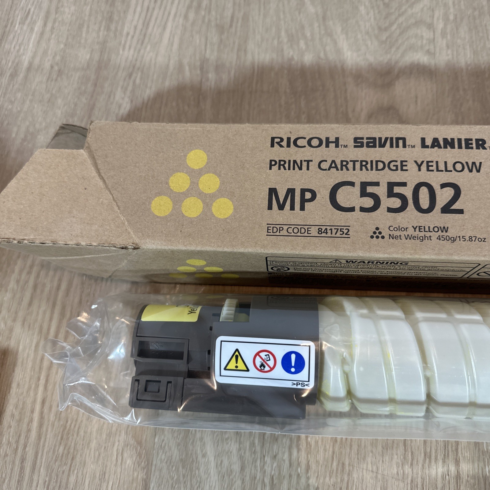 Lot Of 2 Ricoh Savin Lanier Mp C5502 841753 841752 Magenta Yellow Toner