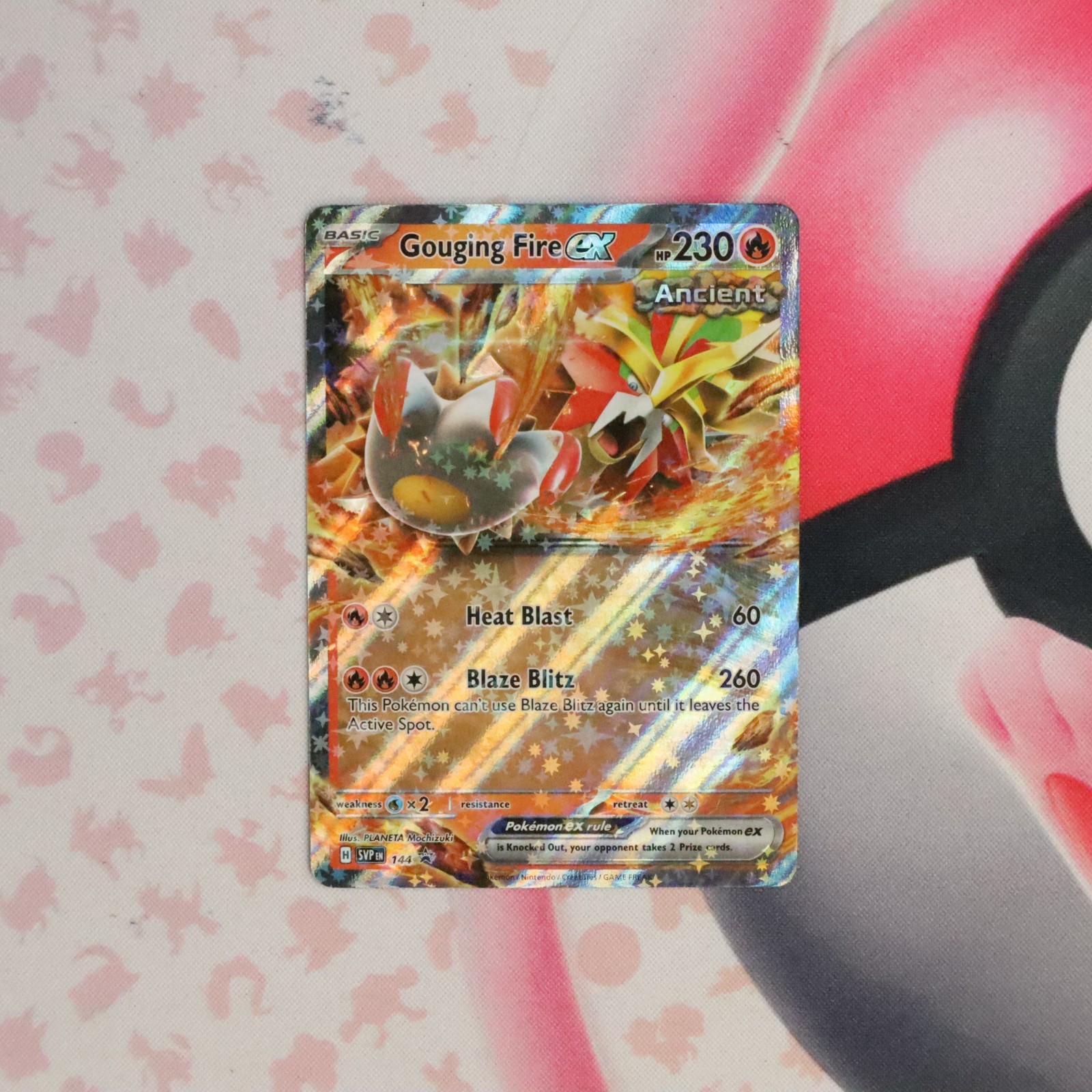 Gouging Fire EX 144 Black Star Promo - Pokémon Card - Near Mint