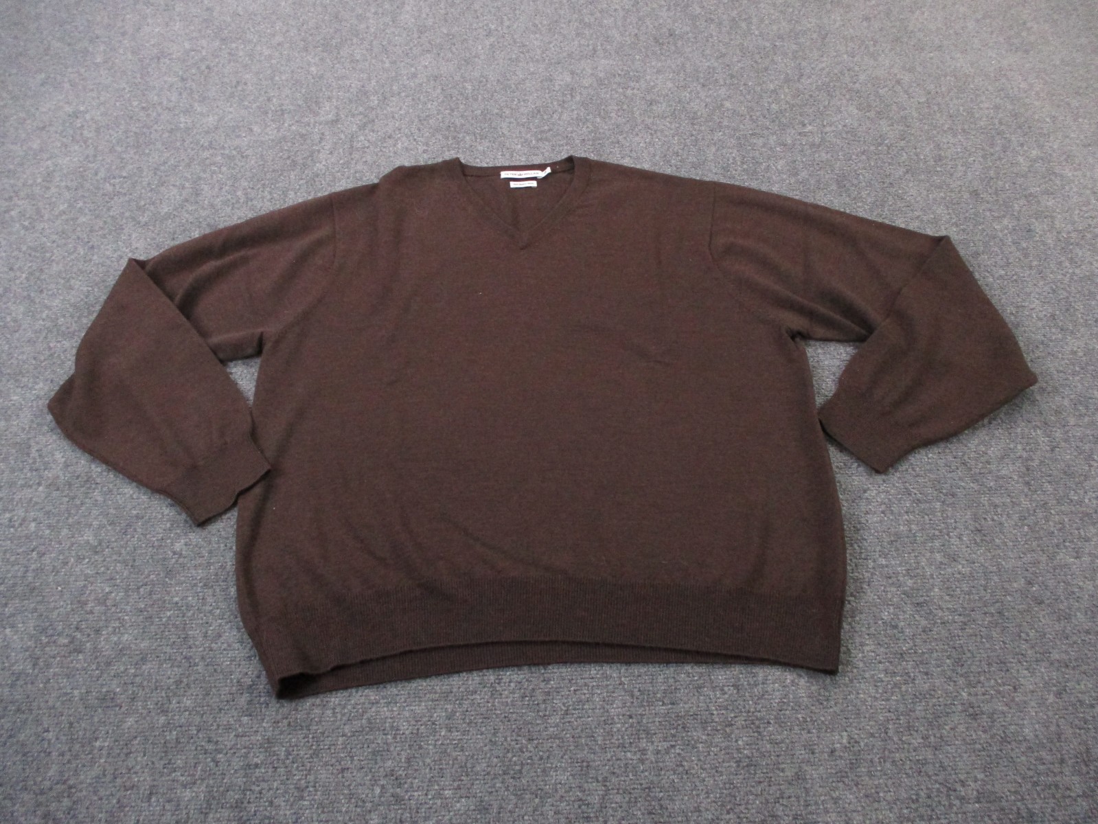 Peter Millar Sweater Men 2XL Brown Merino Wool Pullover Golf Preppy Stretch
