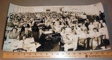 Edward Little High School Maine Banquet Poland Spring Panoramic Photo (1953)