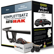 Für OPEL Antara Typ L07 Anhängerkupplung starr +eSatz 13pol uni. 08.2006-05.2011