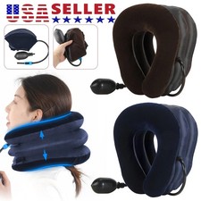 Cervical Neck Traction Device Collar Brace Support Pain Relief Stretcher Therapy