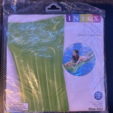 Green INTEX Transparent Mat Swimming Pool Inflatable Adult 72" x 27" NEW
