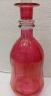 Bohemian 14" Tall Cranberry Decanter With Clear Stopper — photo 1