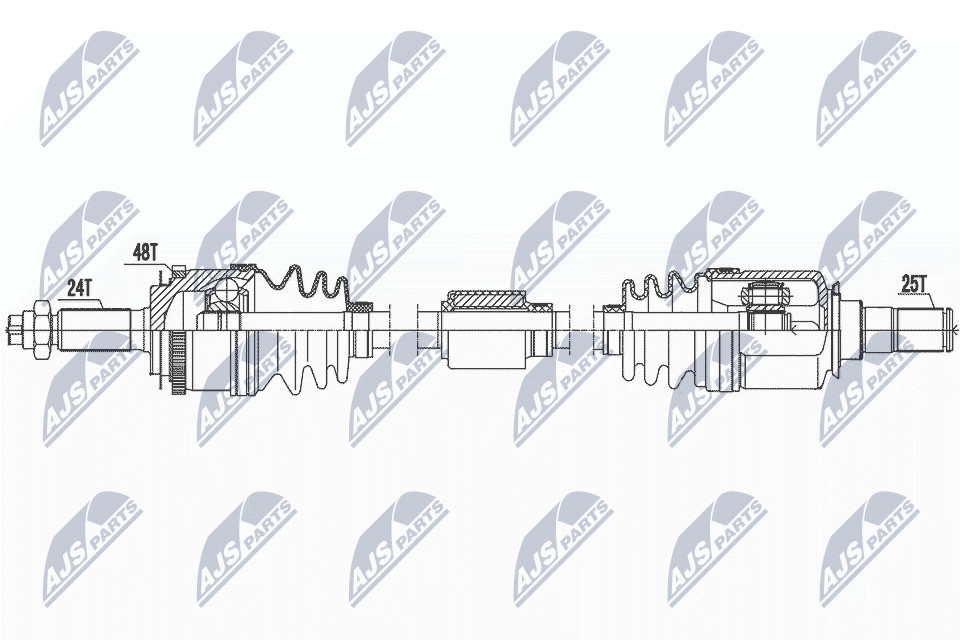 N.T.Y. NPW-HY-587.NTY Drive Shaft for HYUNDAI - Image 4