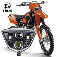 Faro proiettore led per ktm enduro exc 125 200 250 300 400 450 525 2005-2007 faro principale