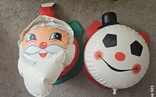 Santa Snowman Head Wall Inflatable Decoration