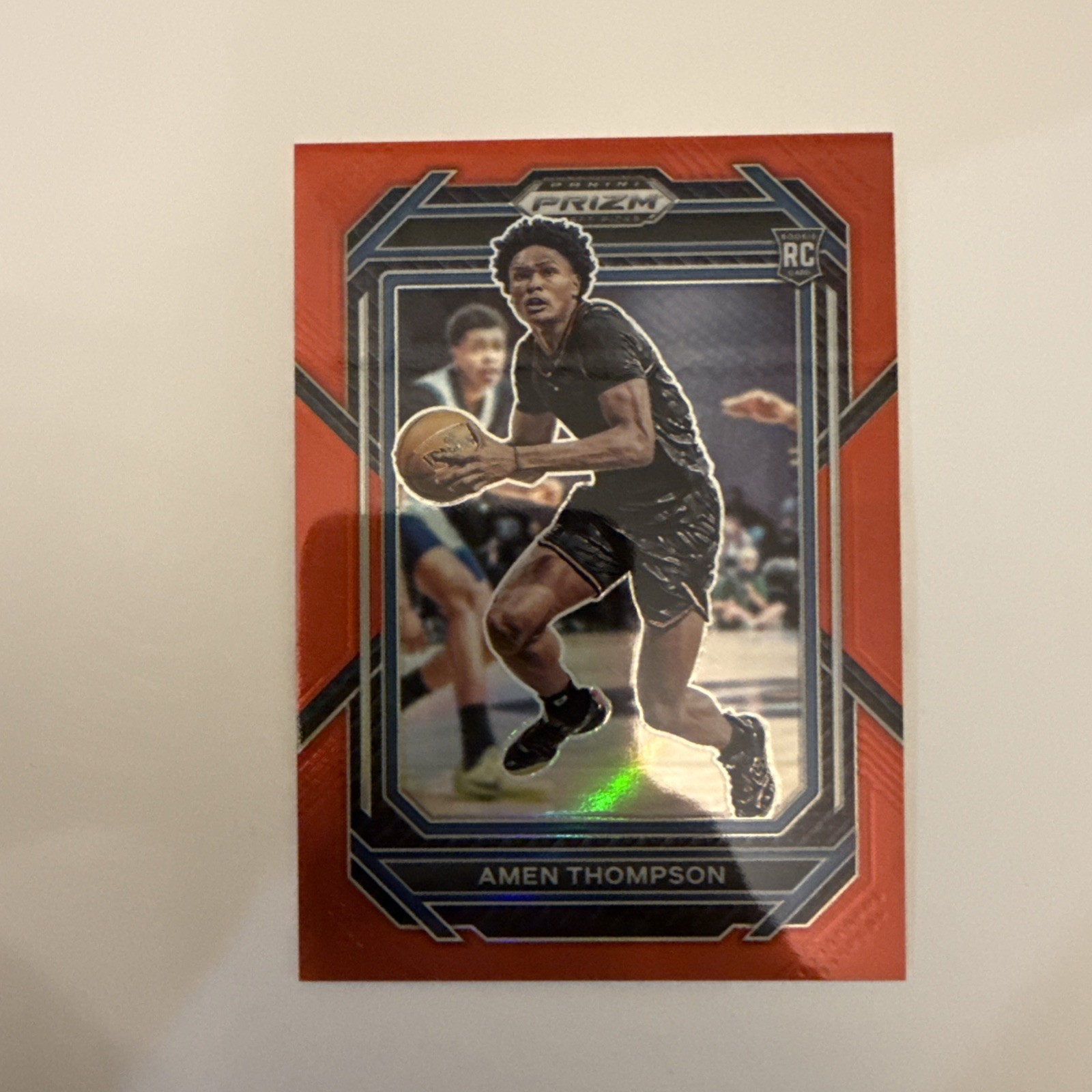 2023 Panini Prizm Draft Picks Amen Thompson #4 RC Rookie Red Prizms 166 /299