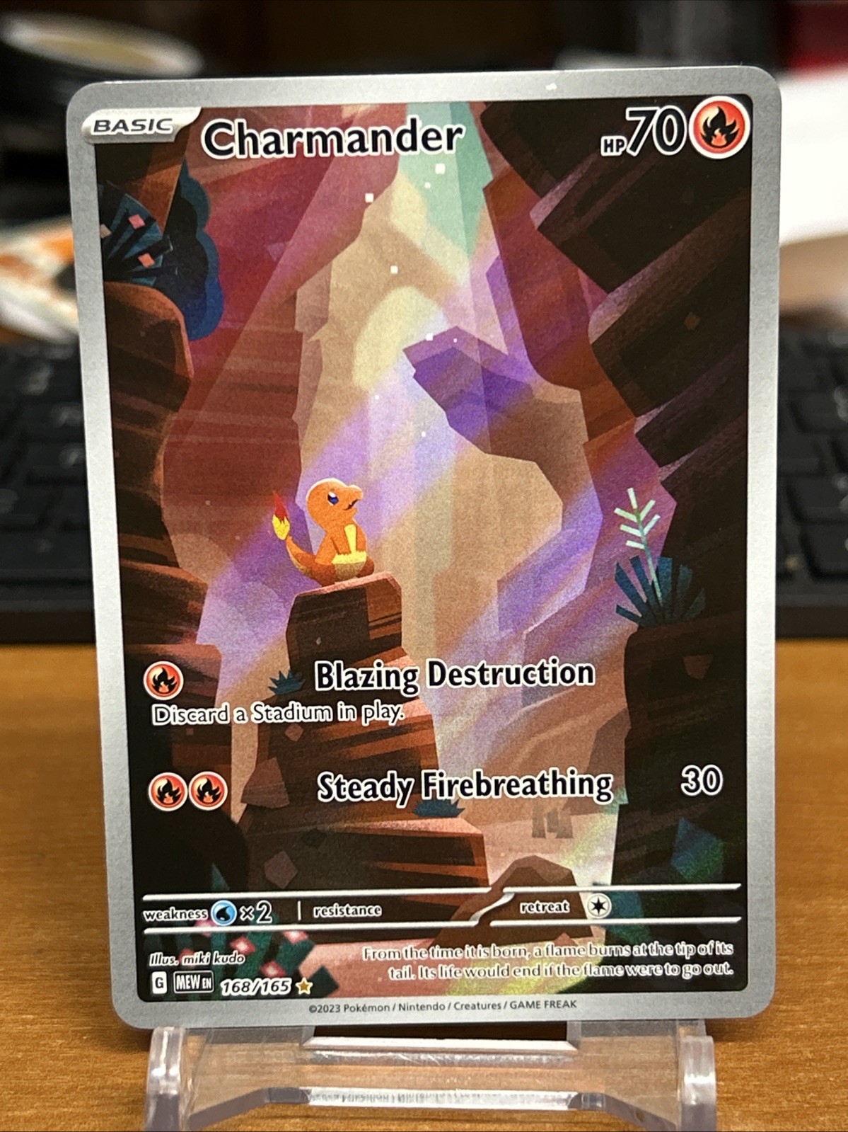 Charmander Illustration Rare 168/165 Pokemon 151 English NM