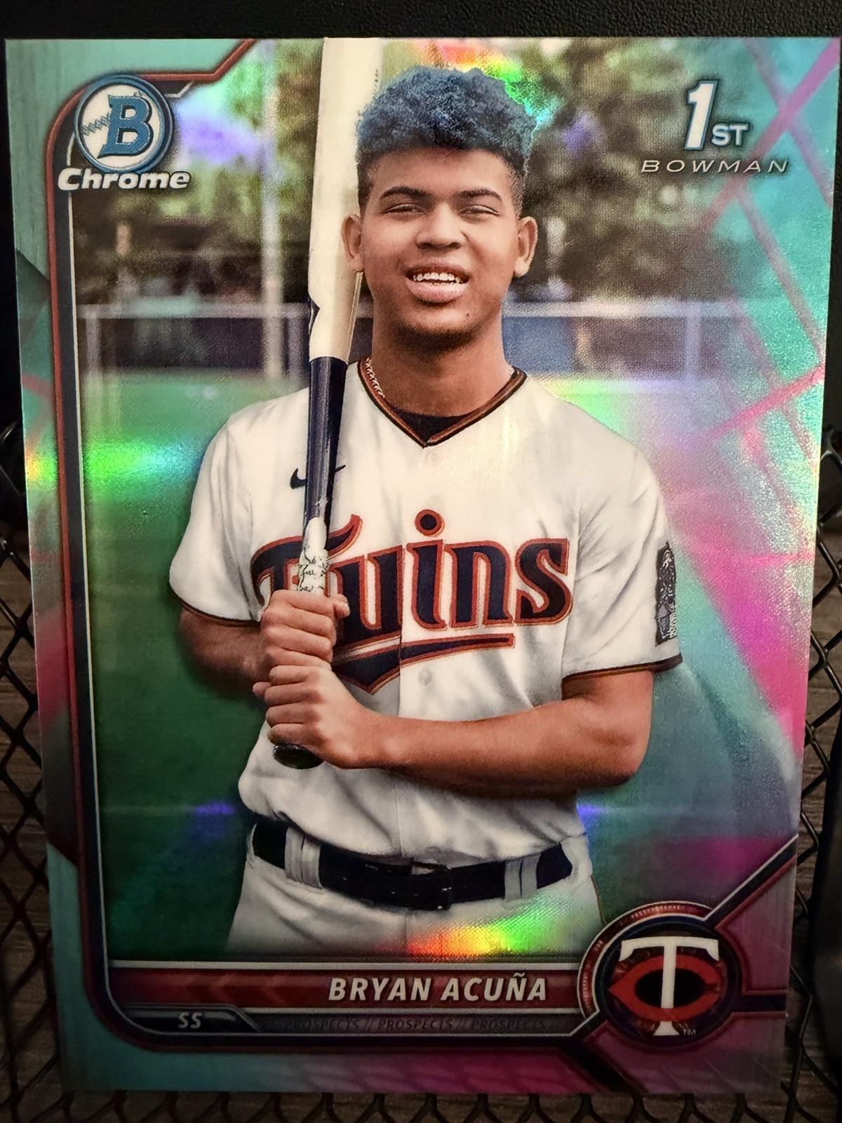 2022 Bowman Chrome - Prospects Bryan Acuna #BCP-151 Aqua Refractor /125 (RC)