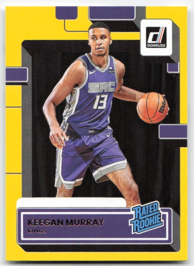 2022-23 Donruss #204 Keegan Murray Yellow Flood