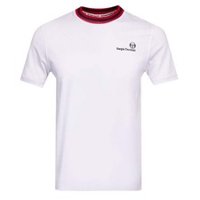 Sergio Tacchini Rainer FC T-Shirt White/ Maratime Ble / Adrenaline Rush
