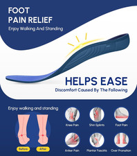 Plantar Fasciitis Insoles for Men Women,High Arch Support for Pain Relief,Sho...