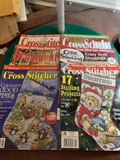 6 Cross Stitch Magazines Christmas