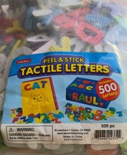 Tactile letters foam crafts