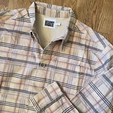 Reclaimed Vintage Unisex Brown Corduroy Long Sleeve Shirt ASOS Small