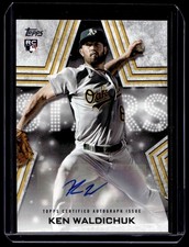 2023 Topps Baseball Stars Autographs Ken Waldichuk RC Auto Oakland Athletics