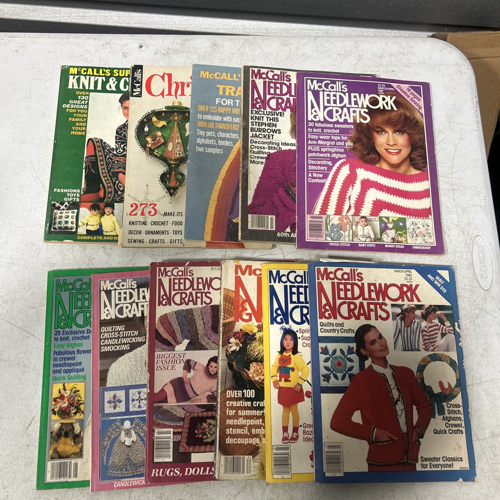 McCall's Needlework and Crafts Lot Of 11 Magazines Vintage READ