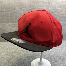 Jordan Jumpman Snapback Hat Red Black Elephant Print Adjustable Cap