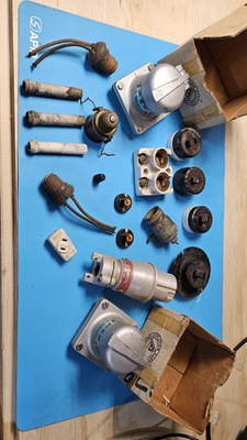 #ad #ad Lot of Vintage Antique Electric Parts 18 Pieces $40.00