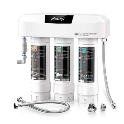 Frizzlife under Sink Water Filter System, NSF/ANSI 53&42&372 Certified, 8 Layer 