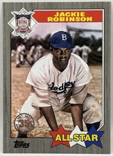 2022 Topps 1987 Topps All-Star Baseball Jackie Robinson #87AS-50 Black /299