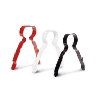(W0.0) 1LCR682 - LINIAN FireClip, Double, Red, 6-8mm (CC4x2) - Pack of 100