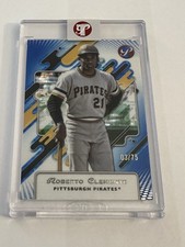 2025 Topps Pristine Encased Blue Refractor - Roberto Clemente 3/75