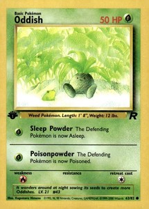 Oddish 63/82 Team Rocket 1st Edition Common
