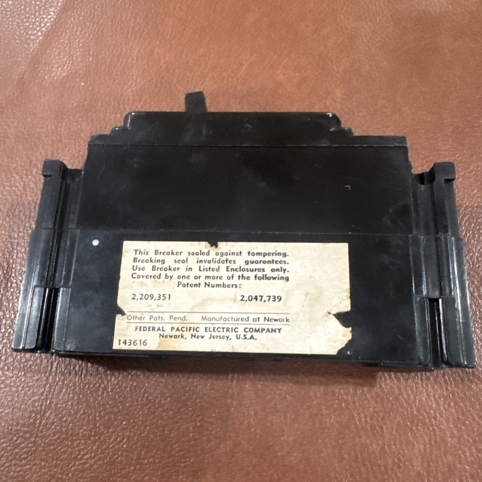 Federal Pacific NE111020 1 Pole 20A Circuit Breaker NE FPE