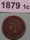 1879 INDIAN HEAD Small ONE CENT US COPPER COIN rates : FINE free ship