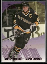 1994-95 Flair Center Spotlight Mario Lemieux Pittsburgh Penguins #6